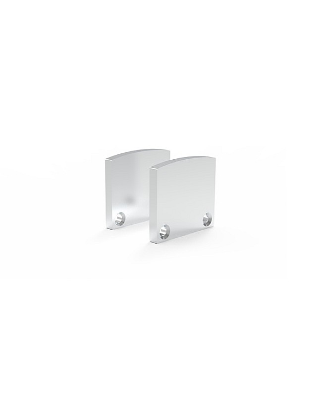 End caps for anodized aluminum LED housing