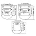 The dimension of angle adjustable LED strip profile housing
