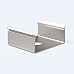 Metal mounting clips for mini surface mounted LED profiles