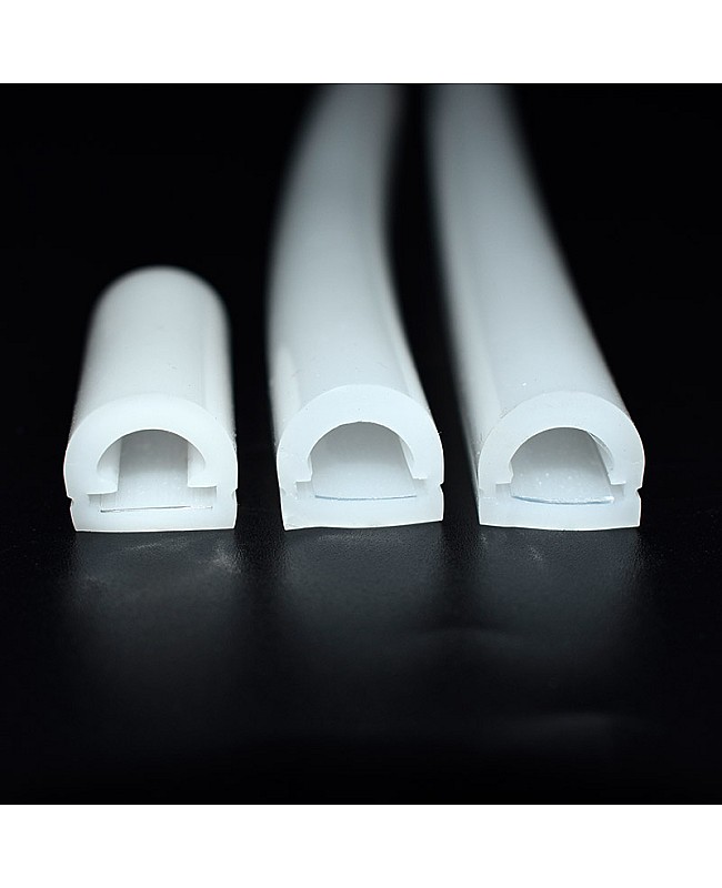 The bendable led strip channel covers have dome-top structure for 180° view angle.