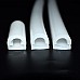 The bendable led strip channel covers have dome-top structure for 180° view angle.