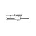 The dimension of drywall LED strip light profile with flange