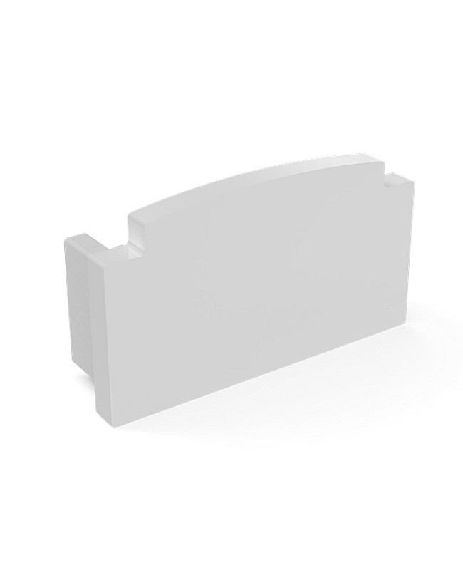Drywall embedded LED profile end caps