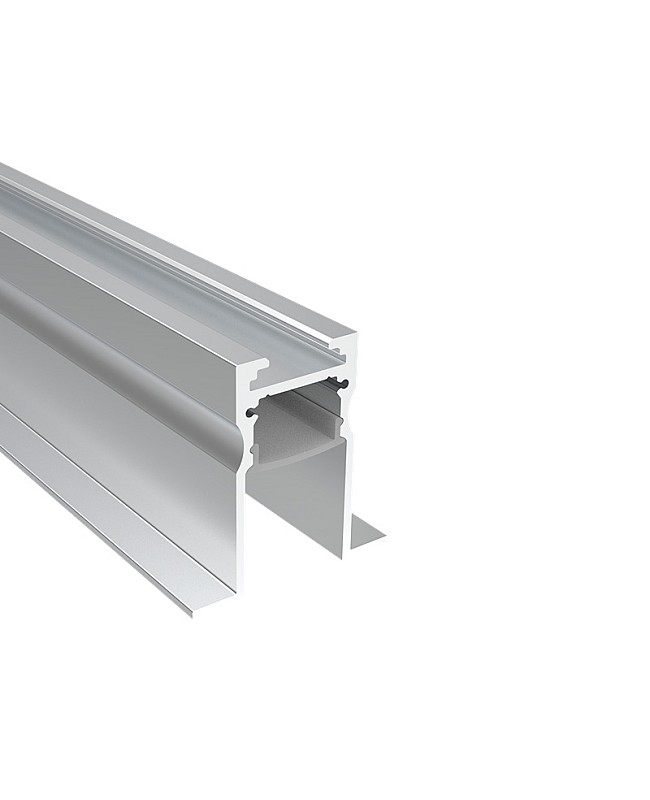 ALP160 recessed LED strip profiles have regressed cover design for comfortable ceiling lighting