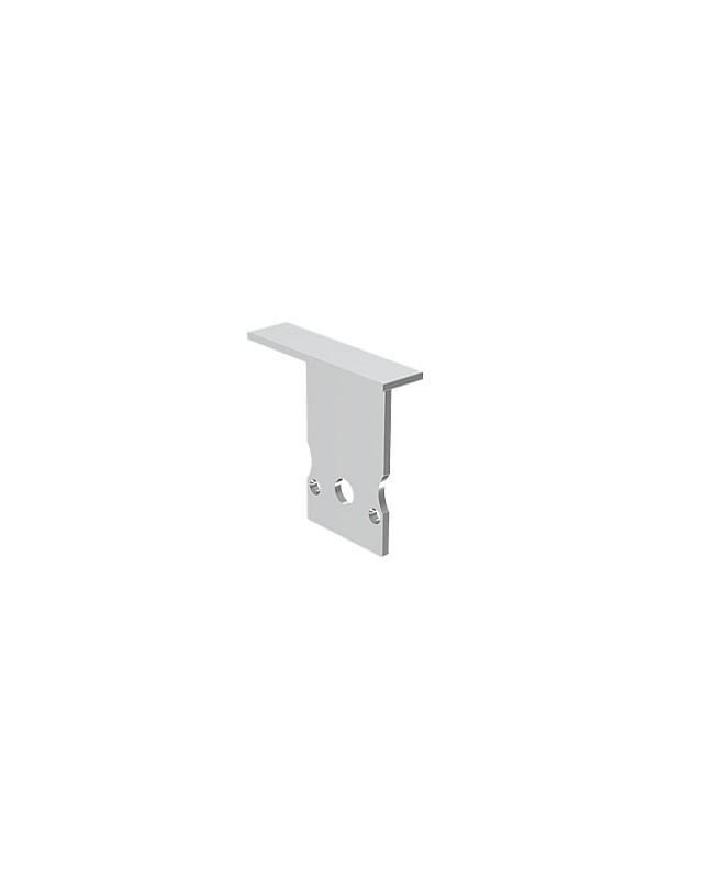 The end caps have wire hole for glare-free LED channels
