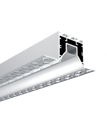 led extrusion profiles with regressed cover