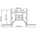 The dimension of trimless ceiling LED channels