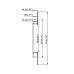 The dimension of tirmless plaster-in LED profiles