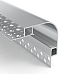 End caps with wire holes for gypsum board aluminum LED channels