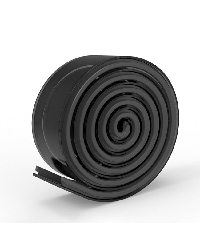The black PC difuses, 20 meters per roll and cuttable.