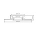 The dimension of trimless LED profile with long diffuser for gypsum wall