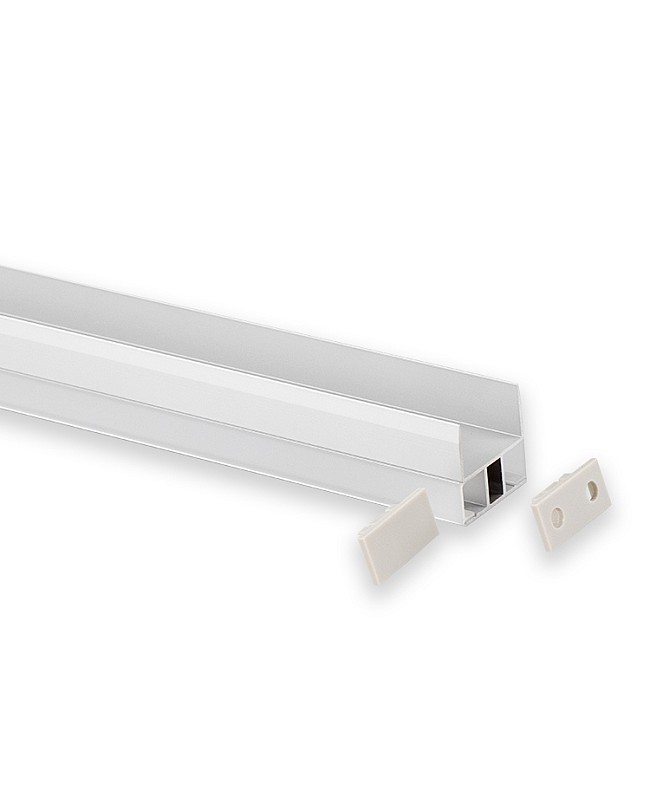 up and down strip light housing for shelf board