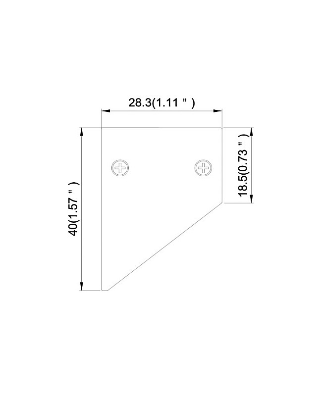 The demension of the wall washing LED channels