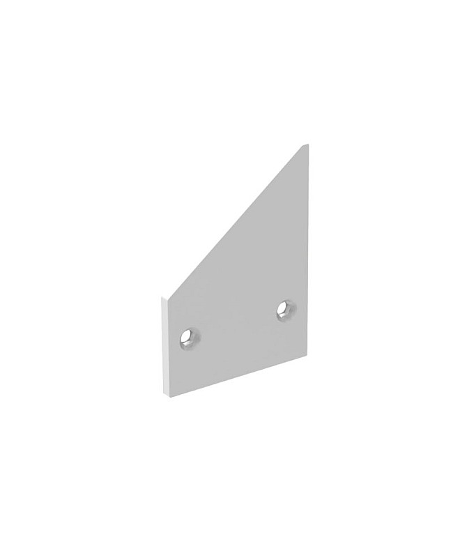 The end caps with screw holes for wall washing light channels