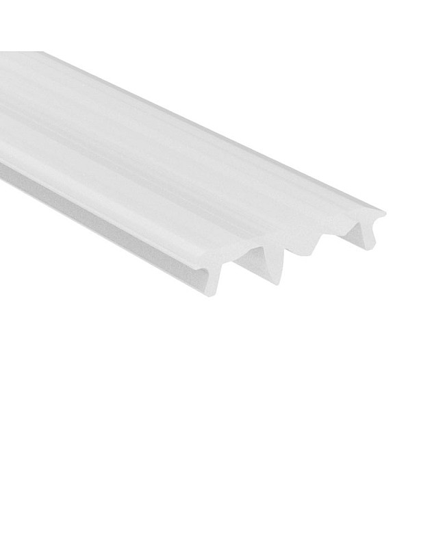 The asymmetric lenses for wall wash aluminum channels