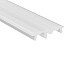 The asymmetric lenses for wall wash aluminum channels