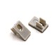End caps with and without wire holes for skirting board LED strip channels