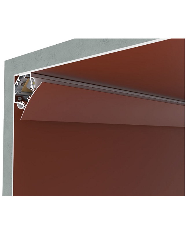 Upward and downward LED strip lighting profiles