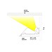 The lighting direction of indirect lighting aluminum LED profiles