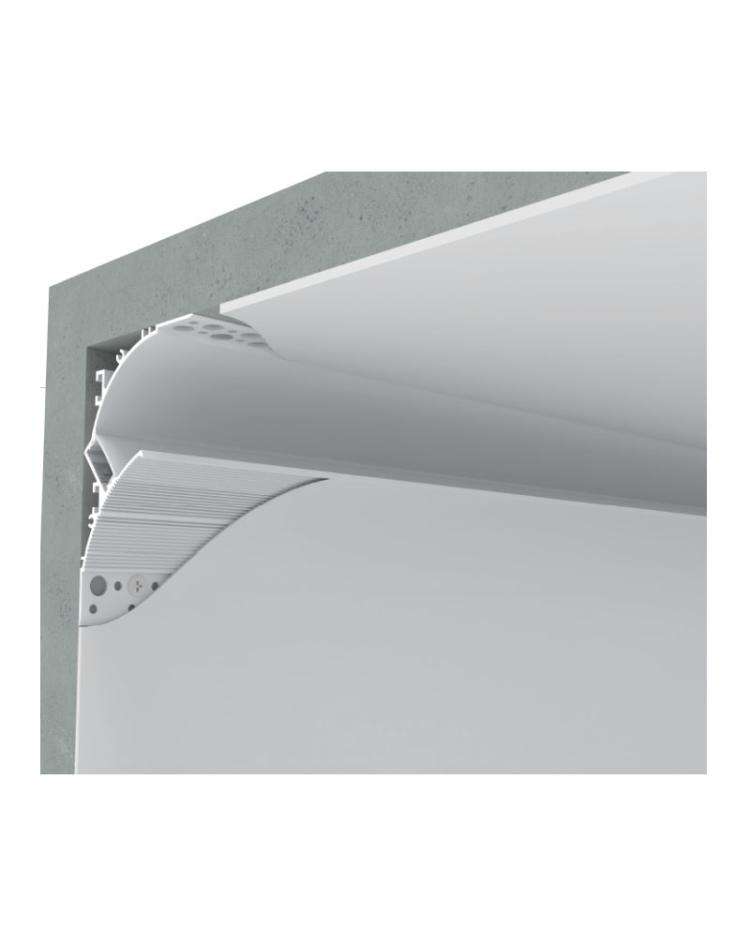 Ban Boos Ambassade Plasterboard LED 45 Degree Channel For Wall Indirect Lighting
