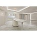 The plaster-in LED channels are used for cove lighting on the ceiling