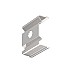 Metal clips for LED strip lighting extrusion profiles