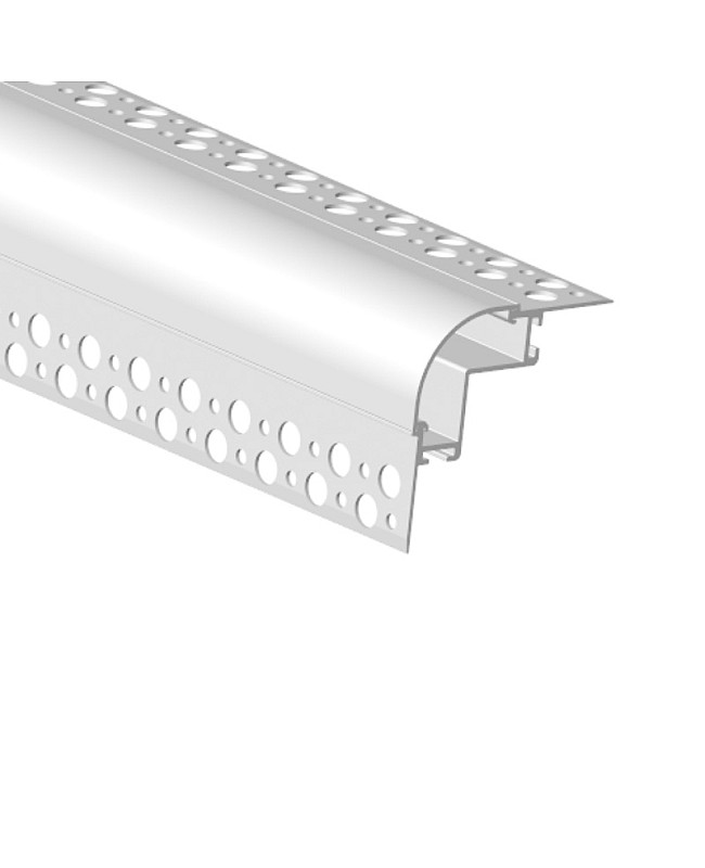 The appearance of the mud-in rounded corner LED channels.