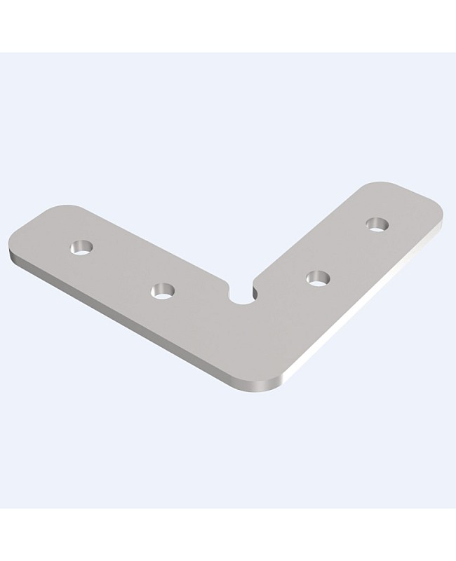90 degree connectors for mud-in recessed aluminum profiles