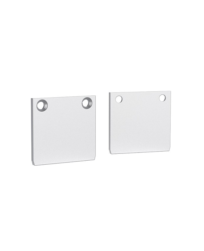 End caps for drywall wall washer channel s