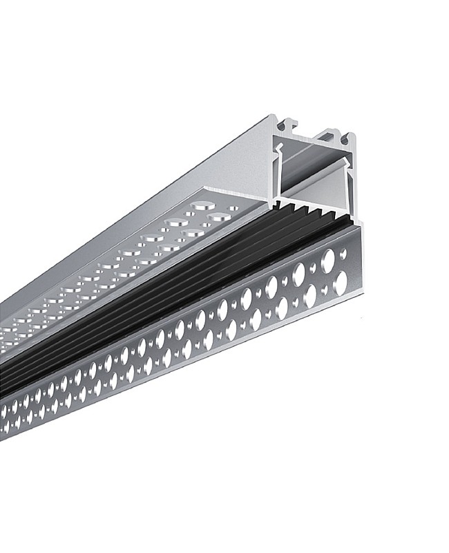 The plaster-in LED channels with regressed cover design
