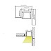 The dimension of the plasterboard wall wash LED channels and the installation lighting effect.