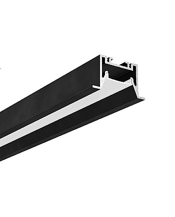 Anti-glare recessed LED ceiling channels