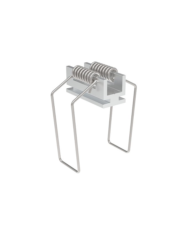 The spring clips for recessed ceiling lighting channels are for surface installation.