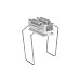 The spring clips for recessed ceiling lighting channels are for surface installation.