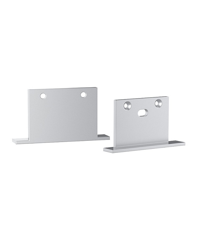 The end caps for regressed cover lighting channels
