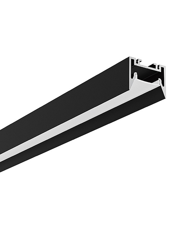 The pendant LED rope light channels feature a regresssed cover design for glare-free.