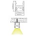 The dimension of under-counter LED channels and the lighting effect