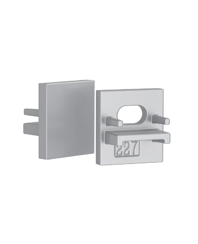 End caps for under counter light channels