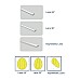 The three light lenses for the under-cabinet lighting channels.