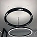 Round Black Aluminium LED Profile