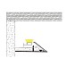 Architectural surface mounted valance LED track