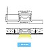 LB235-RC bending plaster-in LED profile size lighting direction