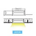 LB237-RC gypsum board bendable LED channel size lighting direction