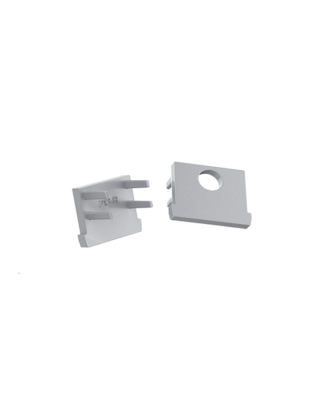 Bendable LED channel end caps
