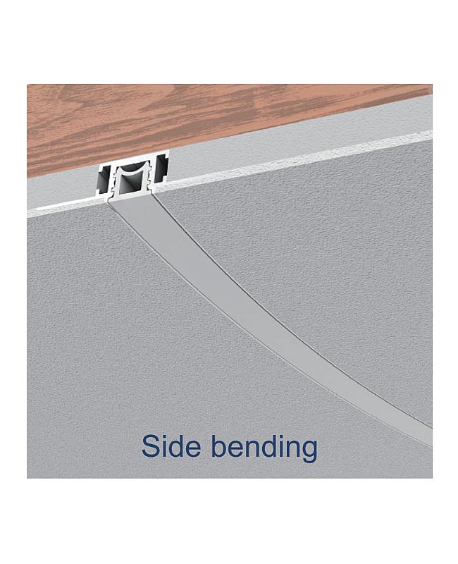 Side bending LED tape light housing