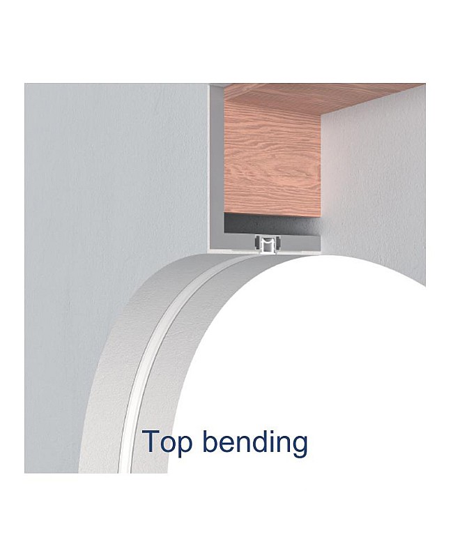 Top bending LED strip light housing