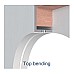 Top bending LED strip light housing