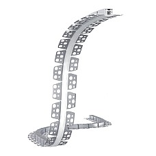 Plaster-in bendable LED strip light housing