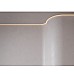 Installed curved recessed LED strip extrusion for drywall