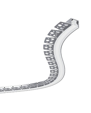 Plaster-in side bendable aluminum LED channels